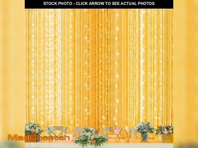 Lot 74-12443566 - Twinkle Star 600 LED Window Curtain String Light for Wedding Party Home Garden Bedroom Outdoor Indoo...