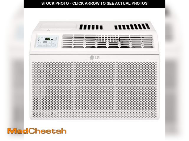 Lot 74-14232655 - LG 5,800 BTU 115V Window Air Conditioner Cools 230 Sq. Ft. with Remote Control in White - UNUSED