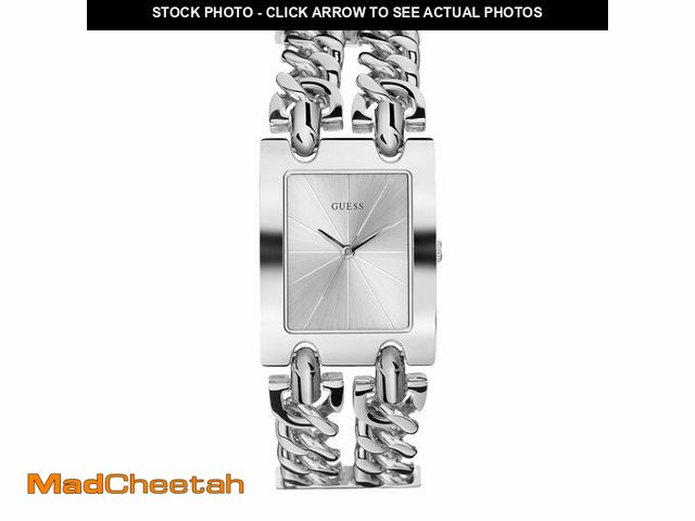 Lot 74-14209278 - GUESS Women's Silver-Tone Multi-Chain Bracelet Watch with Self-Adjustable Links. Color: Silver-Tone ...