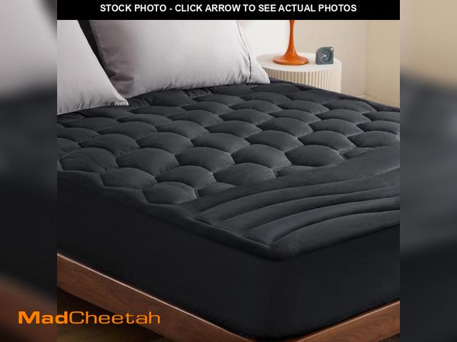 Lot 74-12433422 - Bedsure Black Twin XL Mattress Pad - Soft Mattress Topper for College Dorm Room Essentials, Extra Lo...