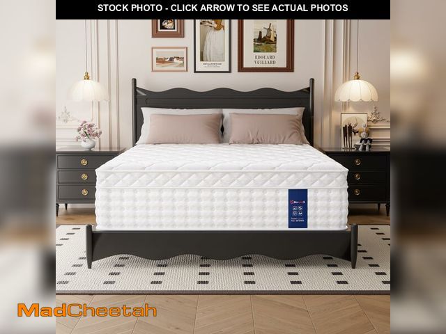 Lot 74-13638023 - BinwinQ 12 Inch Full Size Hybrid Mattress in a Box, Plush Mattress with Memory Foam &amp; Individual...