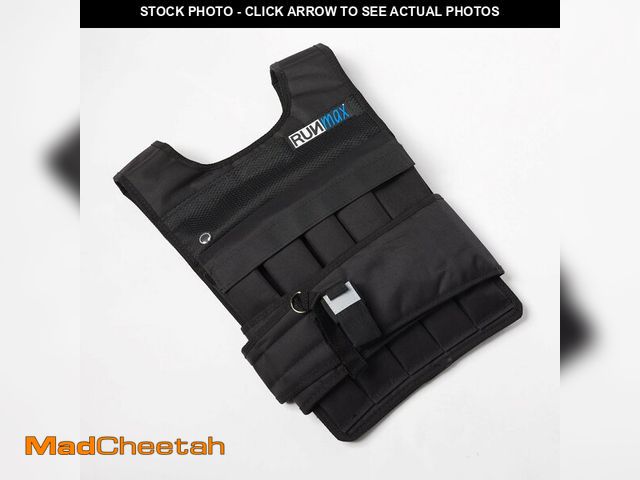 Lot 74-12786255 - RUNFast RUNmax 12Lbs-140Lbs Weighted Vest Without Shoulder Pads, 60 lb - UNUSED
