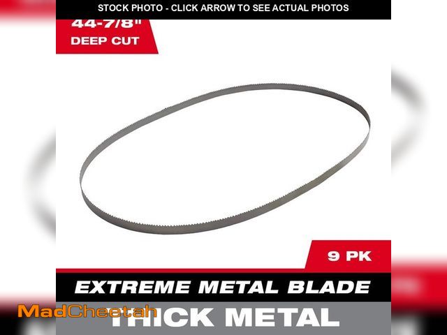 Lot 74-13784454 - Milwaukee 44-7/8 in. 8/10 TPI Metal Deep Cut Extreme Band Saw Blade (9-Pack) For M18 FUEL/Corded - U...