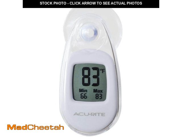 Lot 74-14362221 - AcuRite Digital Suction Cup Thermometer in White - UNUSED