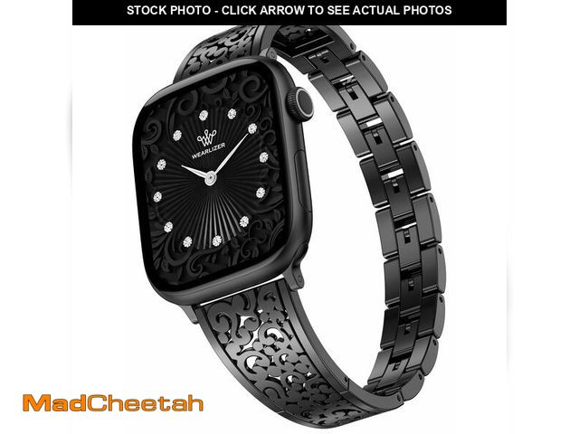 Lot 74-14215069 - Wearlizer Compatible with Apple Watch Bands for Women 41/40/38/42mm, Jewelry Dressy Stainless Steel ...