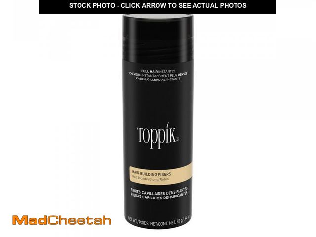 Lot 74-12122127 - Toppik Hair Building Fibers, Medium Blonde, 1.94 Ounce Fill In Fine or Thinning Hair, Instantly Thic...