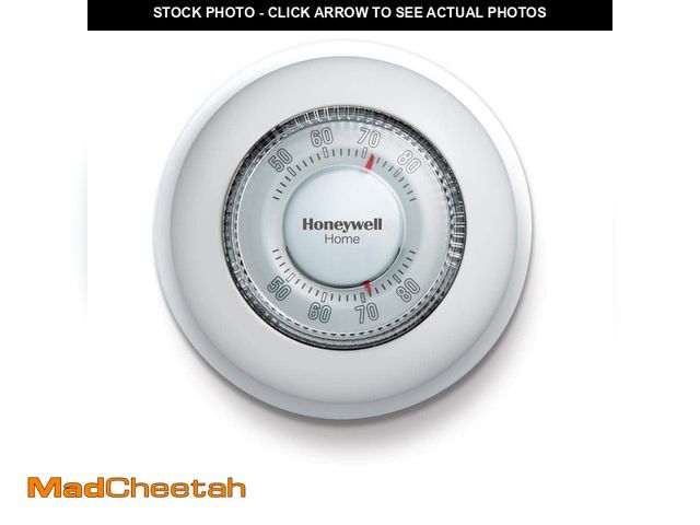 Lot 74-13002071 - Honeywell Home Round Non-Programmable Thermostat with 1H Single Stage Heating, Manual Control, Low V...