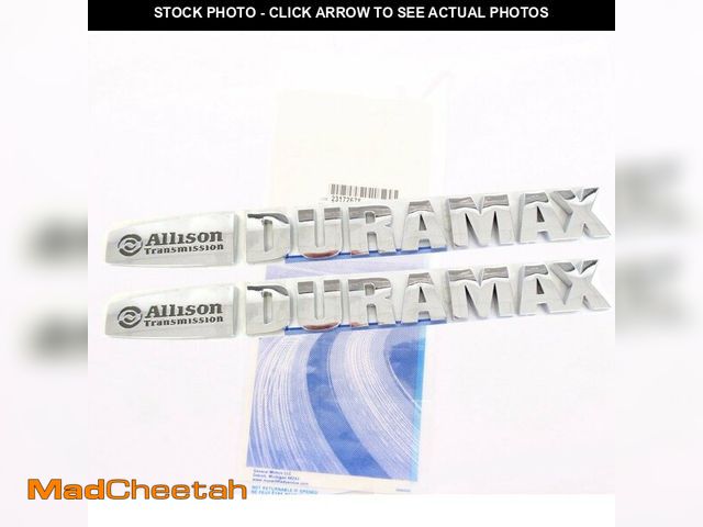 Lot 74-14304246 - Yoaoo 2Pack OEM Allison Duramax Badges Emblems Compatible with Silverado Sierra 1500 2500Hd 3500Hd H...