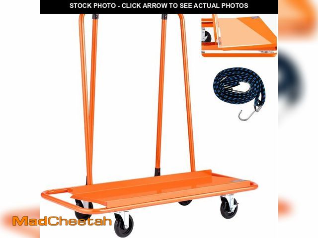 Lot 74-13382633 - VEVOR Drywall Cart Dolly, Steel Panel Dolly with 4 Swivel Casters, Durable &amp; Long-Lasting, Panel...