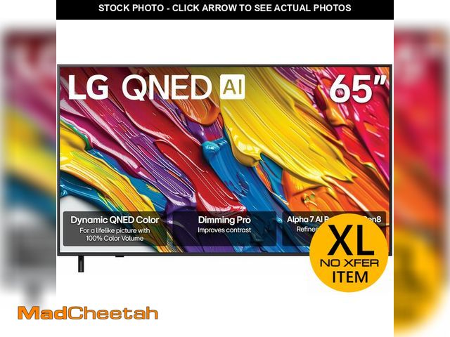 Lot 74-12570165 - LG 65-Inch Class QNED AI 4K QNED82A Series Smart TV w/AI Sound, HDR10, 4K Super Upscaling, Filmmaker...