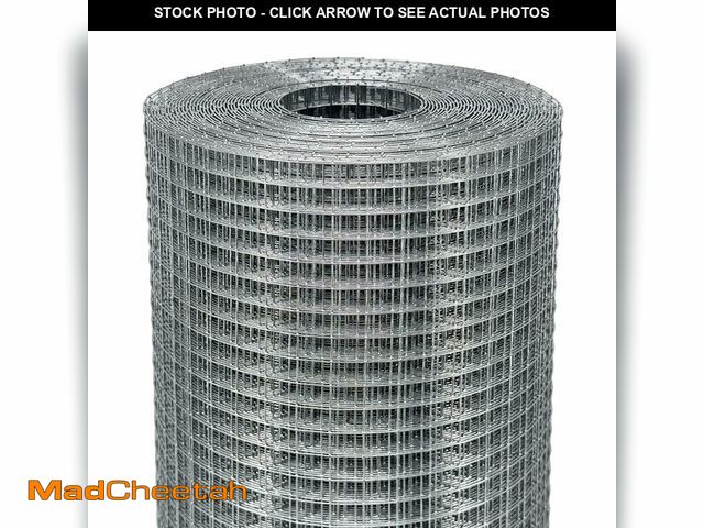 Lot 74-13789474 - Salmut Hardware Cloth 1/2 in. x 4 ft. x 100 ft. 19-Gauge, Wire Mesh Roll, Chicken Wire Fence, Gopher...