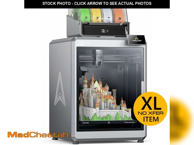 Lot 74-13615234 - (MISSING BRAIN,PRINTER HEAD IS BROKEN) Creality K2 Plus Combo 3D Printer, Multicolor 3D Printer Mach...