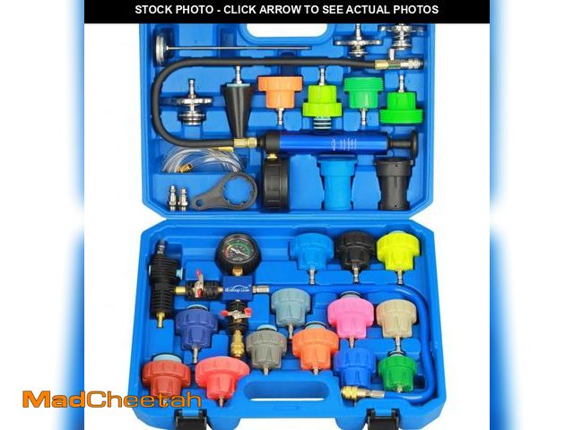 Lot 74-12312094 - Radiator Pressure Tester Kit Coolant Pressure Tester Set with 31 PCS Universal Adapters Automotive V...