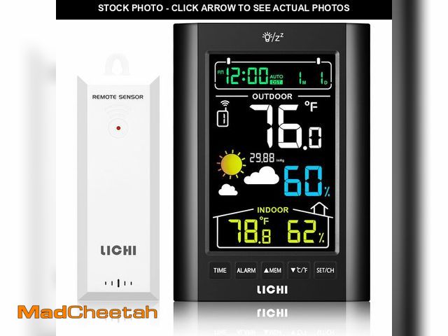 Lot 74-13721311 - Weather Station Wireless Indoor Outdoor ThermometerÃ¯Â¼Å Inside Outside Temperature Humidity Monito...