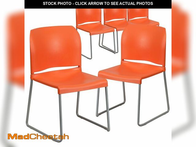 Lot 74-12694855 - Flash Furniture Hercules Series Contoured Stacking Chairs for Waiting Rooms and Offices, Ergonomic L...