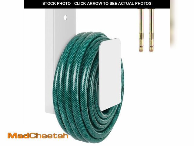Lot 74-14266044 - CroBlissful Garden Hose Holder Wall Mount Garden Water Hose Hanger Metal Line Hanger Holds Over 100'...