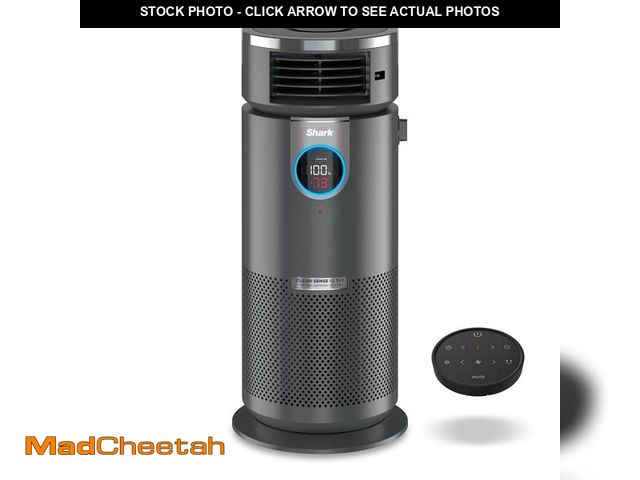 Lot 74-13561132 - Shark 3-in-1 Tower Air Purifier, Heater and Fan with NanoSeal HEPA, Cleansense IQ, Odor Lock for 500...