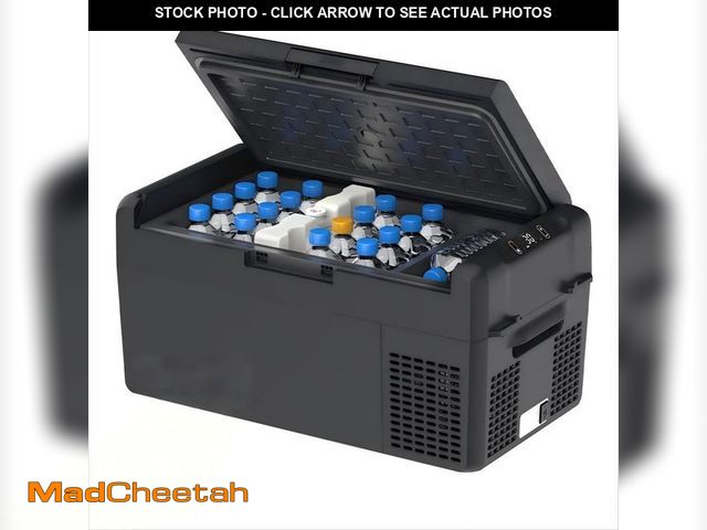 Lot 74-14243042 - *DIRTY* OGETFUUR 21 qt. Portable Freezer 12-Volt Electric Cooler for Vehicles Car Refrigerator and C...