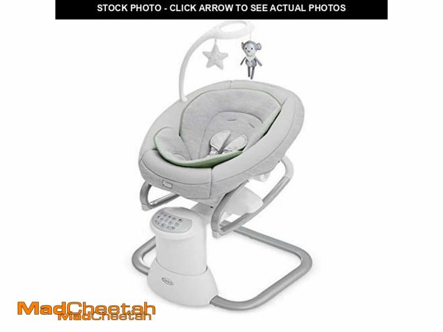 Lot 74-12046457 - Graco Soothe My Way with Removable Rocker, Madden - Versatile Baby Swing &amp; Portable Rocker - USE...