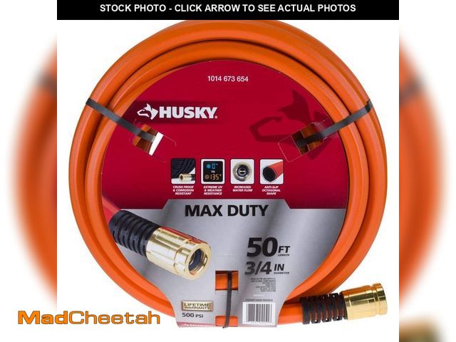 Lot 74-14448855 - Husky 3/4 in. Dia x 50 ft. Husky Max Duty Garden Hose - USED