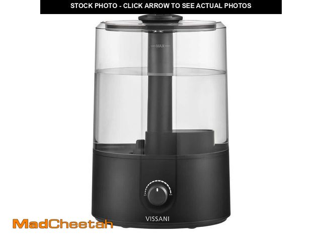 Lot 74-14559310 - Vissani 1 Gal. Ultrasonic Humidifier 360ÃâÃÂ° Turning Dual Nozzle Cool Mist for Medium Room in B...