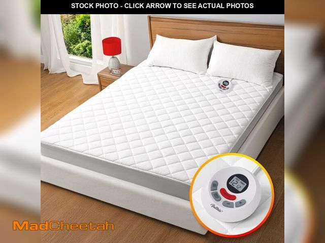 Lot 74-13625623 - Heated Mattress Pad Twin XL Size,Electric Mattress Pad with Preheat Functions, Bed Warmer with 12 He...