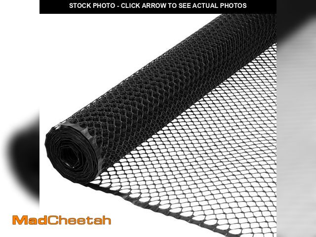 Lot 74-14278514 - Everbilt 3/4 in. Mesh 3 ft. x 25 ft. Black Plastic Poultry Netting - UNUSED