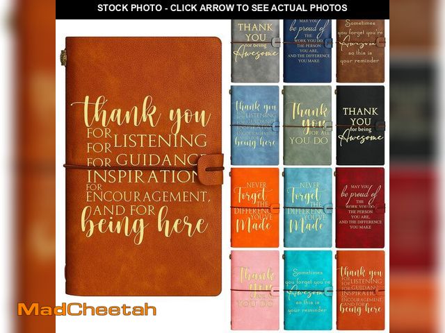 Lot 74-14061309 - Kosiz 12 Pack Thank You Gifts for Men Father's Day Teacher Cna Week Employee Appreciation Notebook B...