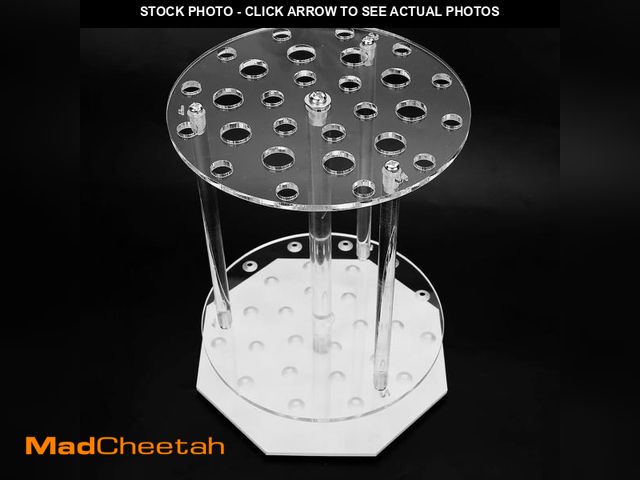 Lot 74-12440972 - Pipette Rack Test Tube Rack, 28-Holes Pipette Rack Lab Pipette Holder Plexiglass for Student and Tea...