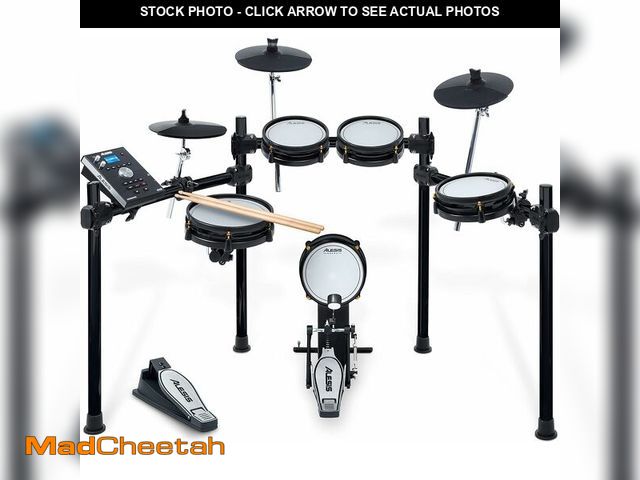 Lot 74-13071503 - Alesis Drums Command Mesh SE Kit - Electric Drum Set with Quiet Dual Zone Mesh Pads, USB MIDI Connec...