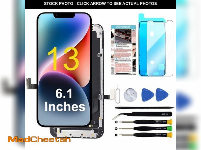Lot 74-14386060 - TSIOFO for iPhone 13 Screen Replacement 6.1 inch, 3D Touch LCD Display Digitizer Assembly with Repai...