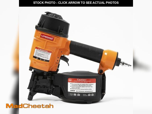 Lot 74-13567693 - CN55 Air Coil Nailer, 1 Inch to 2-1/4 Inch 15 Degree Coil Nail Gun Fast Shooting Fencing Nailer Pneu...