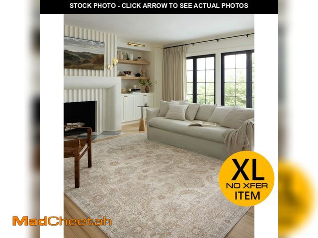 Lot 74-12785261 - Loloi Odette Collection ODT-03 Ivory/Beige 7'-10" x 7'-10" Round Area Rug - UNUSED