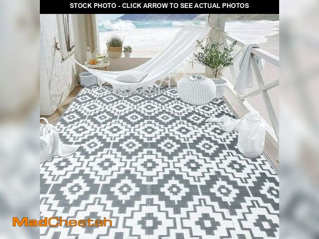 Lot 74-12157712 - HUGEAR Outdoor Rugs on Sale Clearance 6 X9  Area Rugs Waterproof Patio Rugs  Plastic Camping Rugs  P...