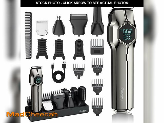 Lot 74-14426577 - GERTZY 5-in-1 Electric Beard Trimmer Magnetic Replacement Heads, Professional Cordless Hair Clippers...