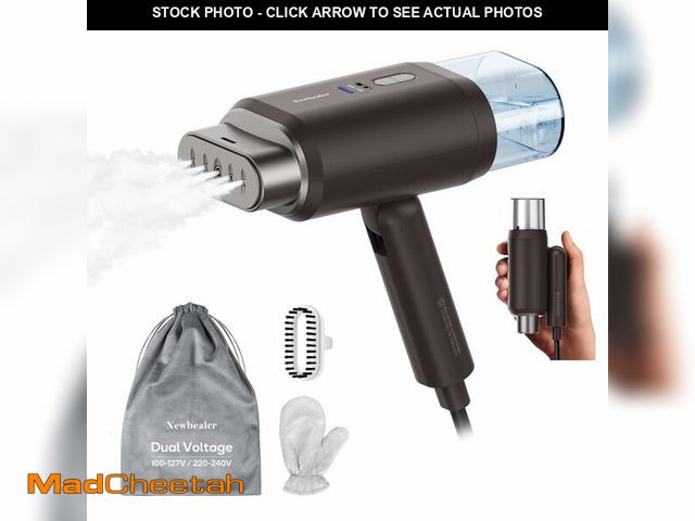 Lot 74-12440068 - Newbealer Dual Voltage Garment Steamer - 120V/220V, 1200W Powerful Steamer for Clothes, Home &amp; T...
