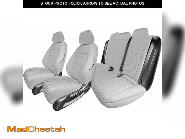 Lot 74-12761802 - FH Group Custom Fit Car Seat Covers Specifically Made for 2016-2024 Honda Civic, Solid Gray Full Set...