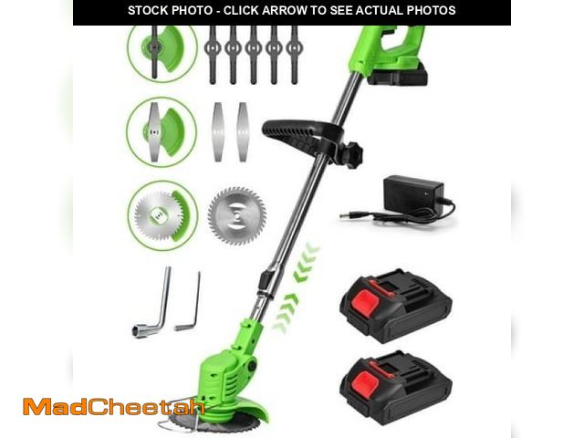 Lot 74-12293275 - YAHHU 21V Cordless 3-in-1 Weed Wacker  Trimmer  Edger &amp; Mower with Multi-Blade System for Effort...