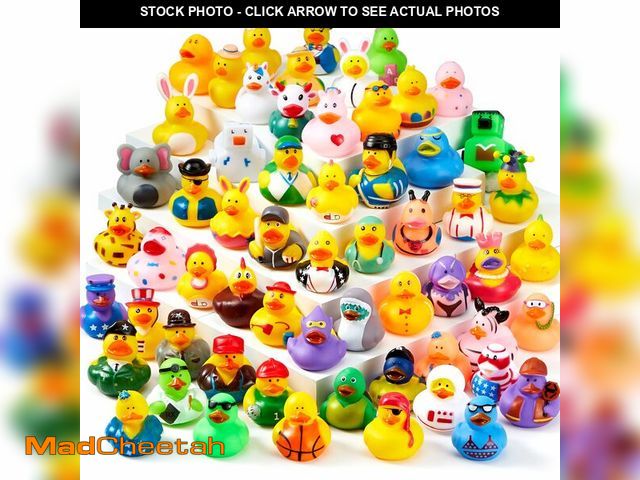 Lot 74-14149109 - JOYIN 30 Pcs Rubber Ducks, Random Assortment Ducks Bulk with Mesh Carry Bag, Mini Rubber Duckies for...