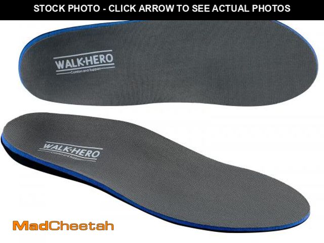 Lot 74-12219657 - Plantar Fasciitis Feet Insoles Arch Supports Orthotics Inserts Relieve Flat Feet, High Arch (Mens 9-...