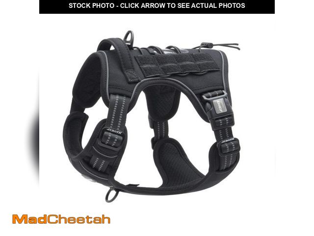 Lot 74-12111498 - Auroth Tactical Harness for Large Dogs No Pull Adjustable Pet Harness Reflective K9 Working Training...