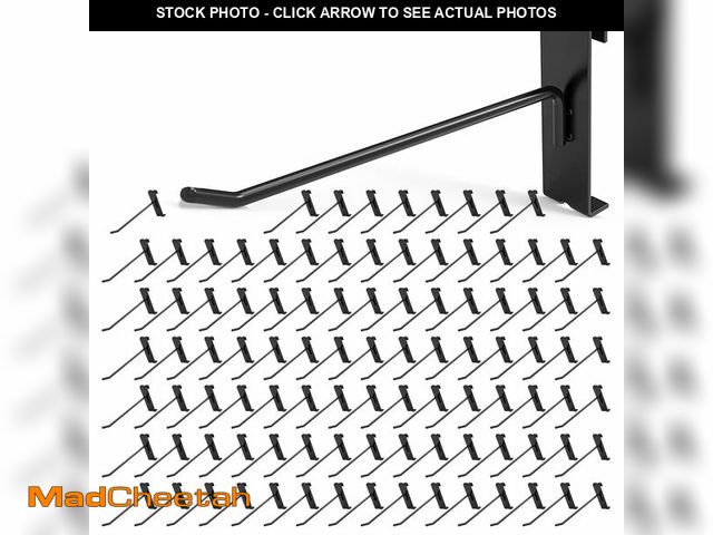Lot 74-12972719 - Gridwall Hooks 6 Inch, 50Pcs Display Hooks for Grid Wall Panel, Sturdy Gridwall Hooks &amp; Hangers ...
