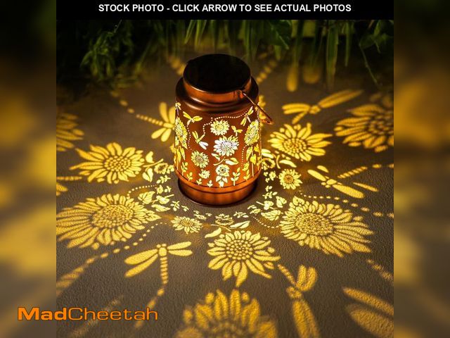 Lot 74-12113779 - Dragonfly Solar Lanterns Outdoor Waterproof Hanging Sunflower Solar Lights Gifts for Women Mom Men M...