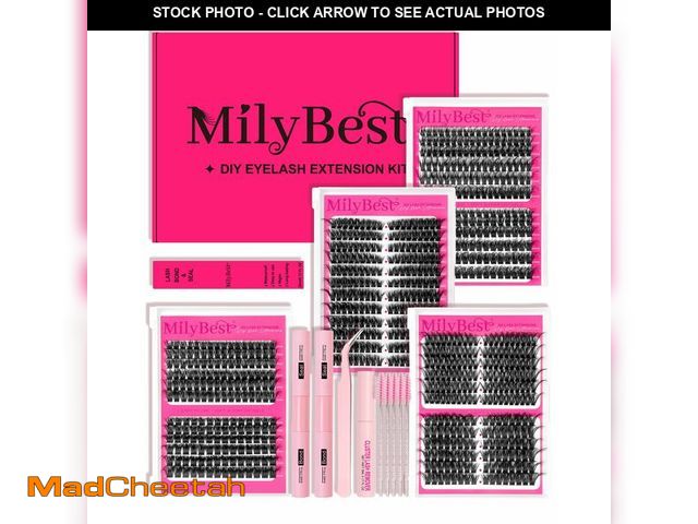 Lot 74-13627717 - MilyBest 4 Styles Lash Clusters Kit 864Pcs Eyelash Clusters Lash Kit Volume Lashes Clusters D Curl D...