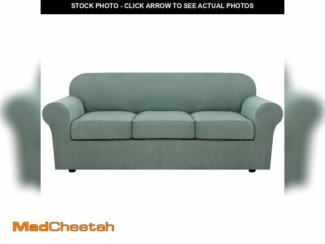 Lot 74-13625462 - H.VERSAILTEX 4 Piece Stretch Sofa Covers for 3 Cushion Couch Covers for Living Room Furniture Slipco...