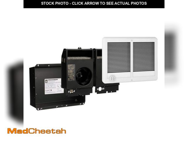 Lot 74-12585793 - Cadet 240/208-volt 4,000/3,000-watt Com-Pak Twin In-wall Fan-forced Electric Heater in White with Th...