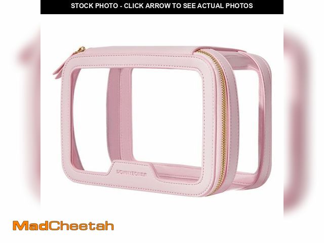 Lot 74-14213120 - Rownyeon Clear Makeup Case Toiletry Bag Multipurpose Travel Makeup Train Case Portable Cosmetic Orga...