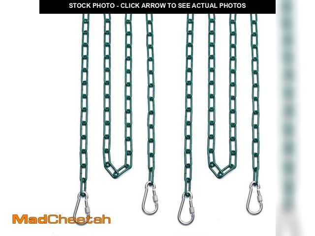 Lot 74-14344276 - Misopily Heavy Duty 83 Swing Chains Fully Plastic Coated w/ 4 Quick Links Anti-Rust Iron for Playgro...
