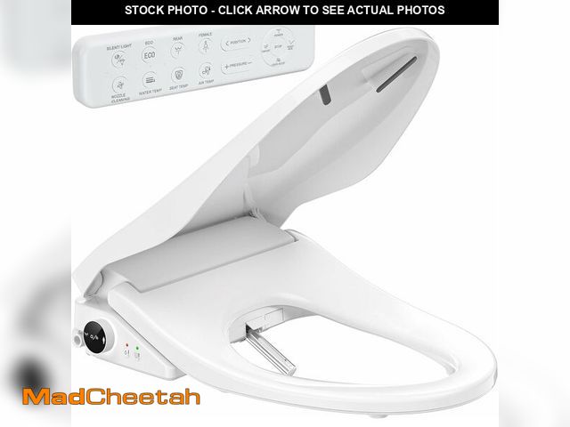 Lot 74-13709220 - BATHKITY Electric Bidet Toilet Seat with Instant Warm Bidet Wash &amp; Warm Air Dryer, Self-Cleaning...