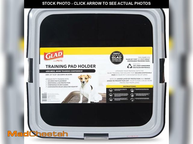 Lot 74-13803384 - Glad for Pets Puppy Potty Training Pad Holder for Disposable Pads - Puppy Potty Tray, Dog Potty Trai...